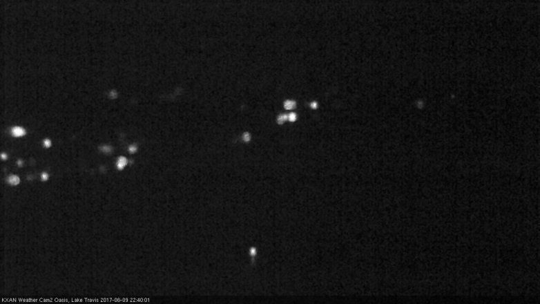 Lake Travis webcam, June 9, 2017 10:00 PM CT