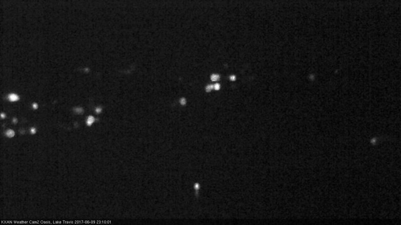 Lake Travis webcam, June 9, 2017 10:30 PM CT