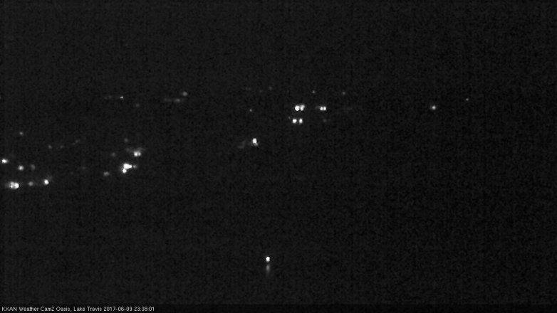 Lake Travis webcam, June 9, 2017 11:00 PM CT