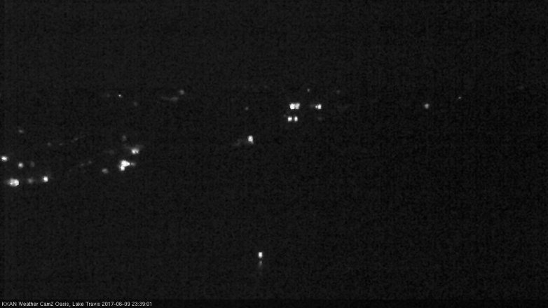 Lake Travis webcam, June 9, 2017 11:10 PM CT