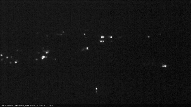 Lake Travis webcam, June 9, 2017 11:25 PM CT