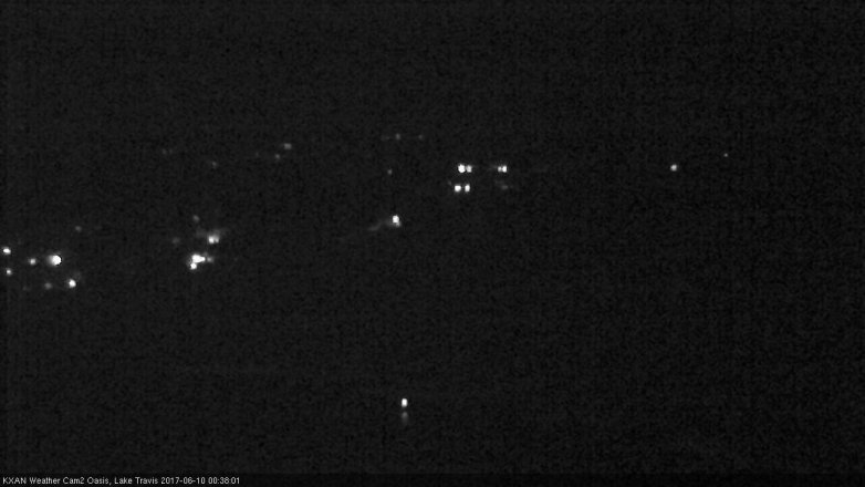 Lake Travis webcam, June 9, 2017 11:45 PM CT