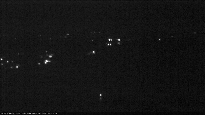 Lake Travis webcam, June 9, 2017 11:50 PM CT