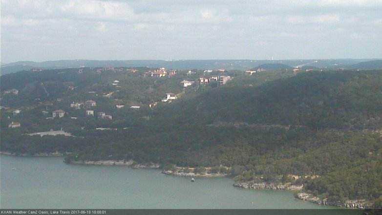 Lake Travis webcam, June 10, 2017 9:20 AM CT