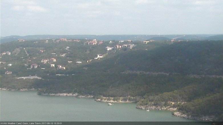 Lake Travis webcam, June 10, 2017 9:45 AM CT
