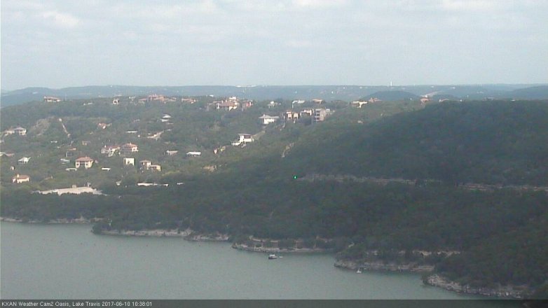 Lake Travis webcam, June 10, 2017 10:05 AM CT