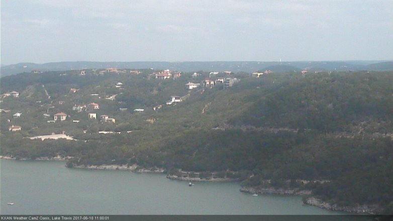 Lake Travis webcam, June 10, 2017 10:15 AM CT