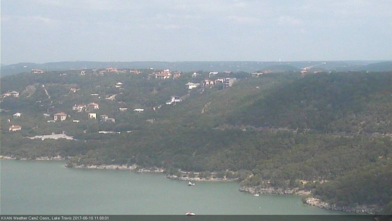 Lake Travis webcam, June 10, 2017 10:35 AM CT