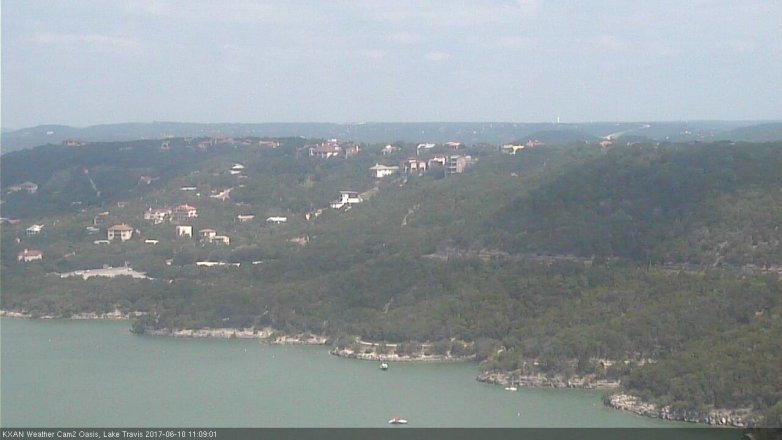 Lake Travis webcam, June 10, 2017 10:40 AM CT