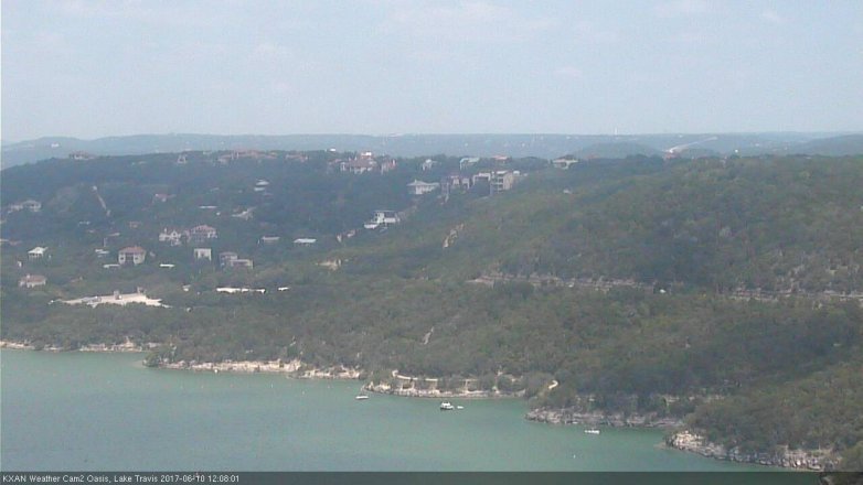 Lake Travis webcam, June 10, 2017 11:35 AM CT