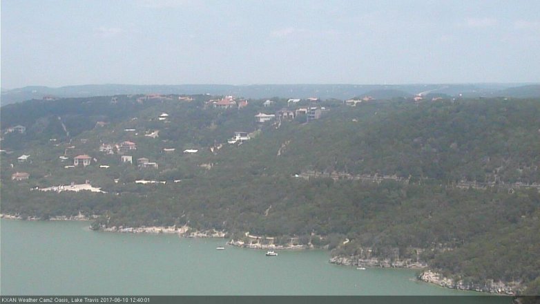 Lake Travis webcam, June 10, 2017 12:00 PM CT