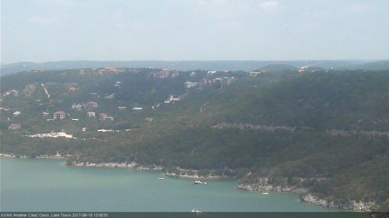 Lake Travis webcam, June 10, 2017 12:30 PM CT