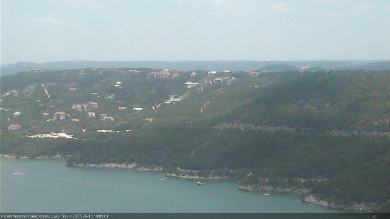 Lake Travis webcam, June 10, 2017 12:35 PM CT