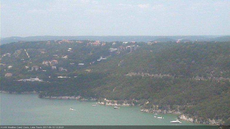 Lake Travis webcam, June 10, 2017 12:55 PM CT