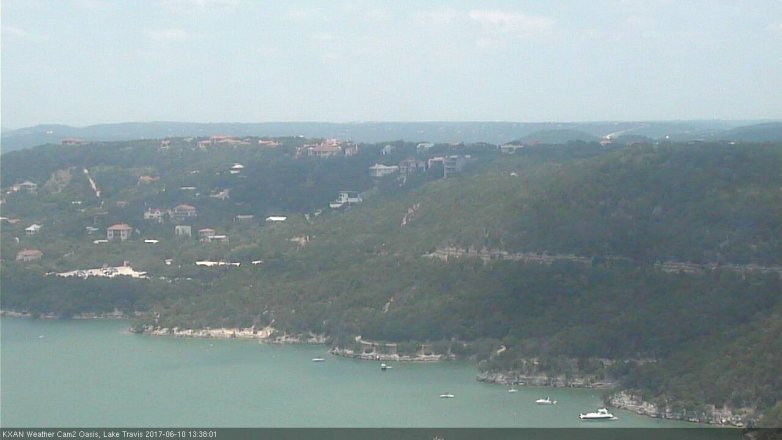 Lake Travis webcam, June 10, 2017 1:05 PM CT