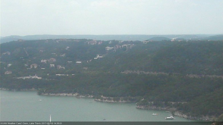 Lake Travis webcam, June 10, 2017 2:10 PM CT