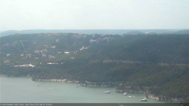 Lake Travis webcam, June 10, 2017 2:50 PM CT