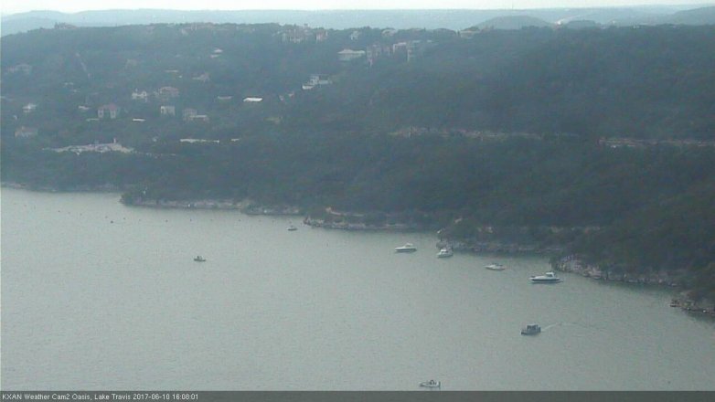 Lake Travis webcam, June 10, 2017 3:15 PM CT