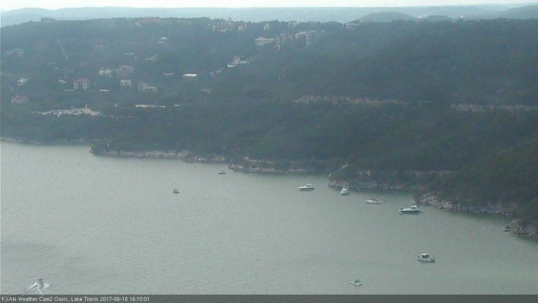 Lake Travis webcam, June 10, 2017 3:30 PM CT