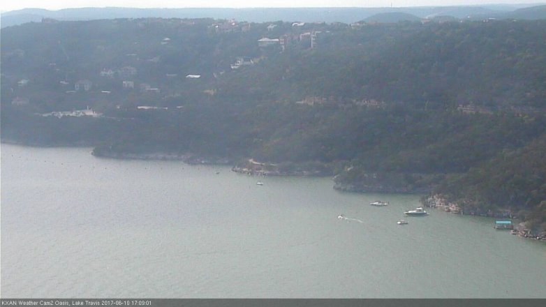 Lake Travis webcam, June 10, 2017 4:15 PM CT