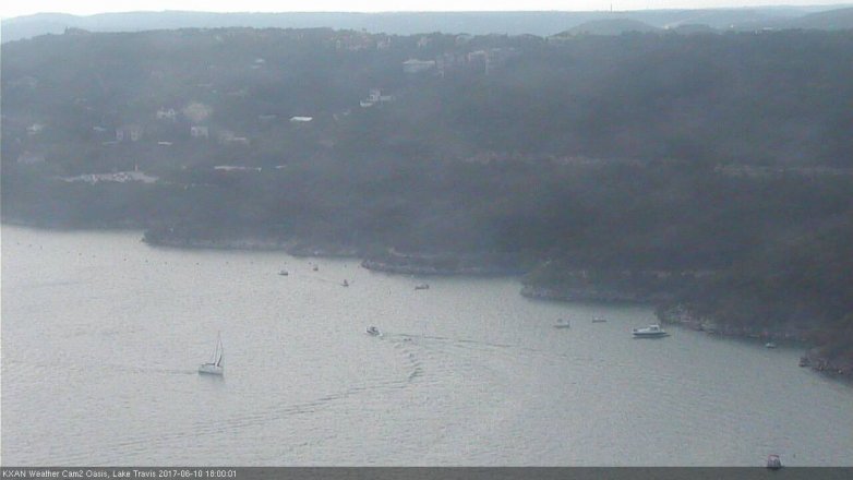 Lake Travis webcam, June 10, 2017 5:10 PM CT