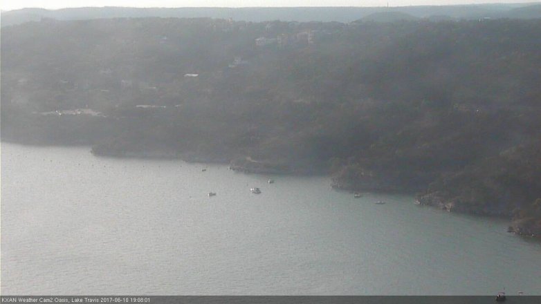 Lake Travis webcam, June 10, 2017 6:20 PM CT