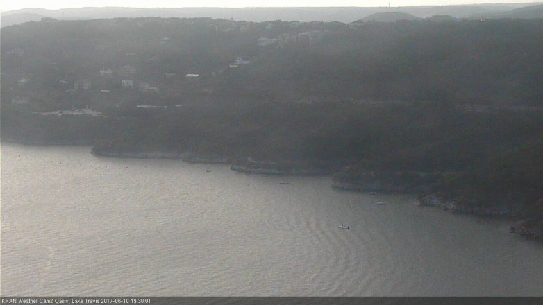Lake Travis webcam, June 10, 2017 6:35 PM CT