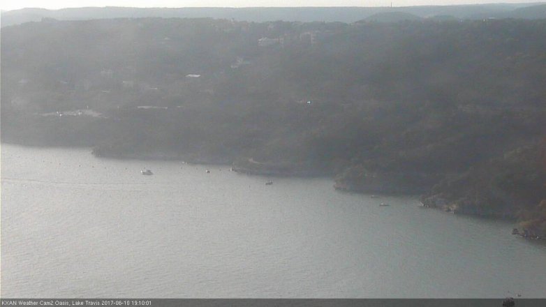 Lake Travis webcam, June 10, 2017 6:40 PM CT