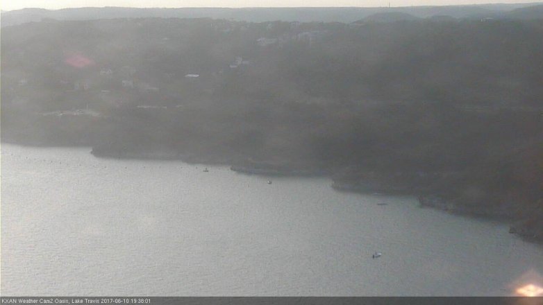 Lake Travis webcam, June 10, 2017 7:00 PM CT