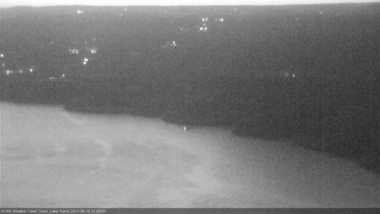 Lake Travis webcam, June 10, 2017 8:30 PM CT