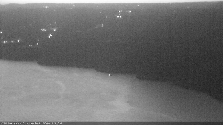 Lake Travis webcam, June 10, 2017 8:40 PM CT
