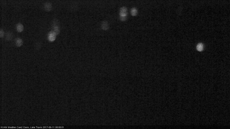 Lake Travis webcam, June 10, 2017 11:25 PM CT