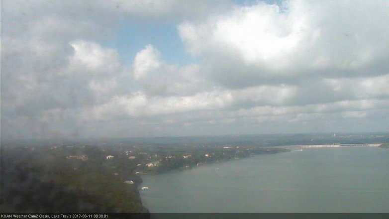 Lake Travis webcam, June 11, 2017 9:05 AM CT