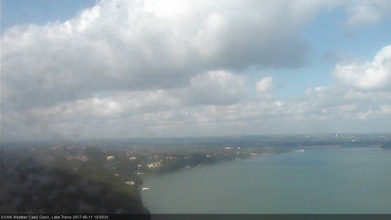 Lake Travis webcam, June 11, 2017 9:25 AM CT
