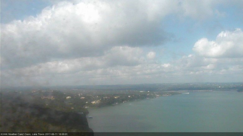 Lake Travis webcam, June 11, 2017 9:40 AM CT
