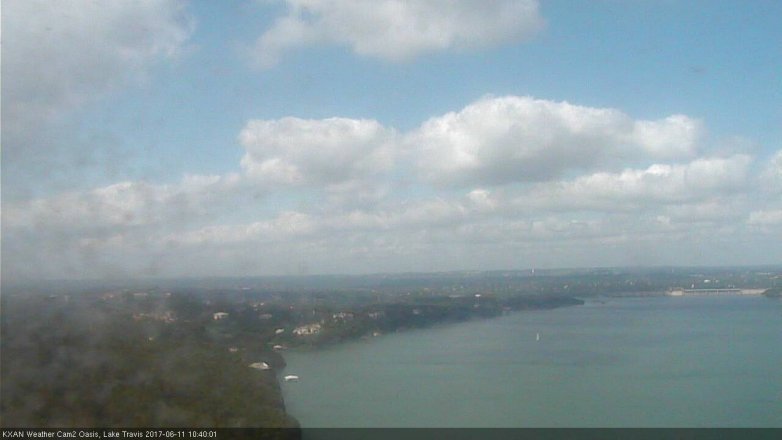 Lake Travis webcam, June 11, 2017 9:45 AM CT