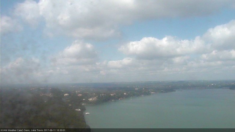 Lake Travis webcam, June 11, 2017 10:00 AM CT