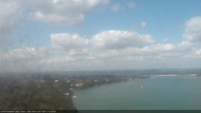 Lake Travis webcam, June 11, 2017 10:10 AM CT