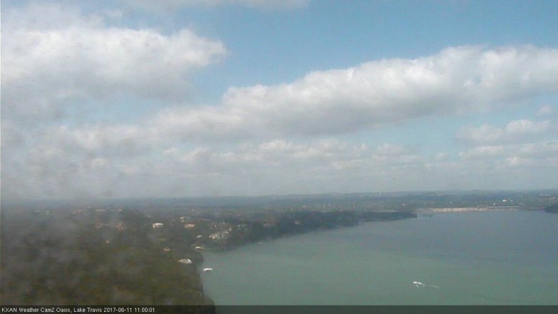 Lake Travis webcam, June 11, 2017 10:15 AM CT
