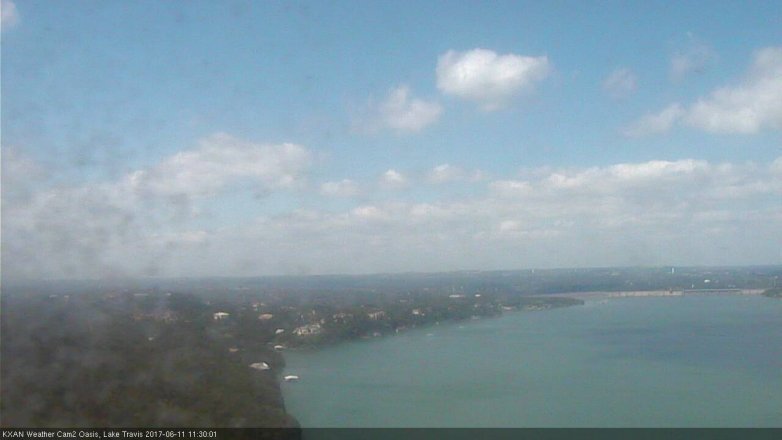 Lake Travis webcam, June 11, 2017 11:00 AM CT