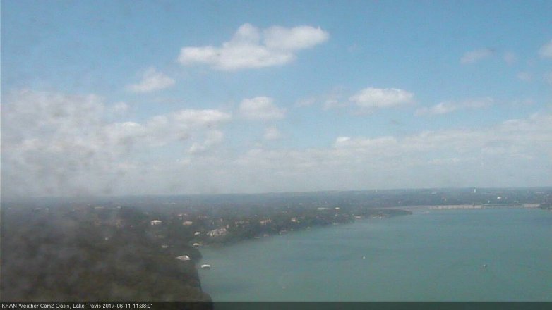Lake Travis webcam, June 11, 2017 11:05 AM CT