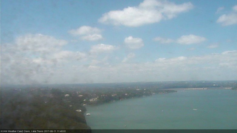 Lake Travis webcam, June 11, 2017 11:10 AM CT