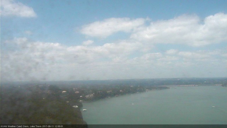 Lake Travis webcam, June 11, 2017 11:40 AM CT