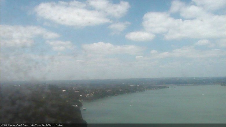 Lake Travis webcam, June 11, 2017 11:50 AM CT