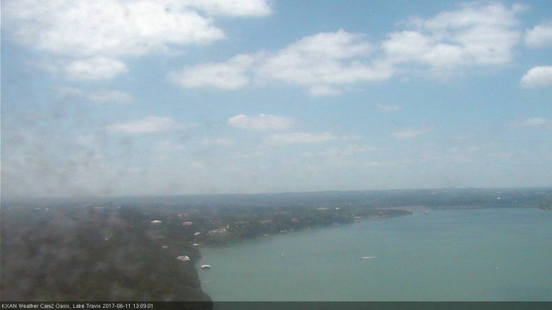 Lake Travis webcam, June 11, 2017 12:15 PM CT
