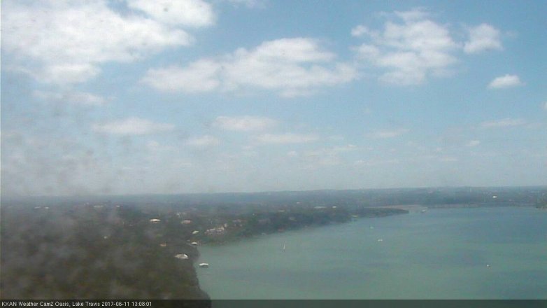 Lake Travis webcam, June 11, 2017 12:20 PM CT