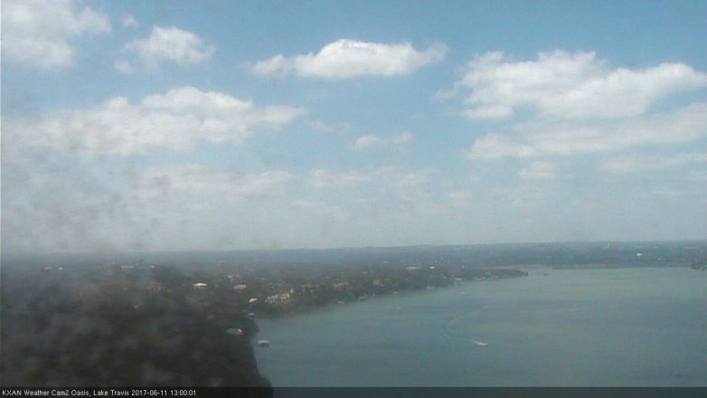 Lake Travis webcam, June 11, 2017 12:25 PM CT