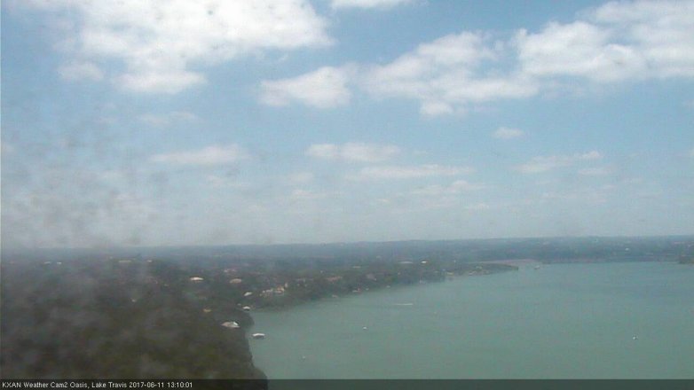 Lake Travis webcam, June 11, 2017 12:40 PM CT