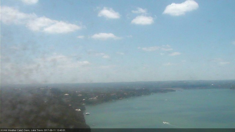 Lake Travis webcam, June 11, 2017 1:00 PM CT