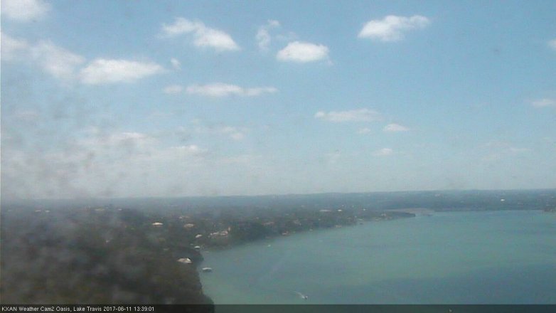 Lake Travis webcam, June 11, 2017 1:10 PM CT